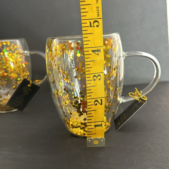 Gold Giltter 4 Piece Mug Set - Picture 9 of 16